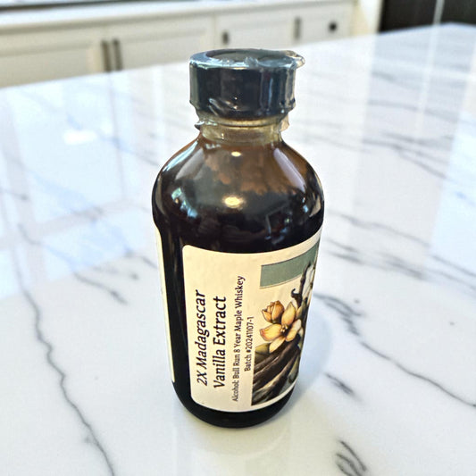 Organic 2X Madagascar Vanilla Extract Bull Run 8 Year Maple