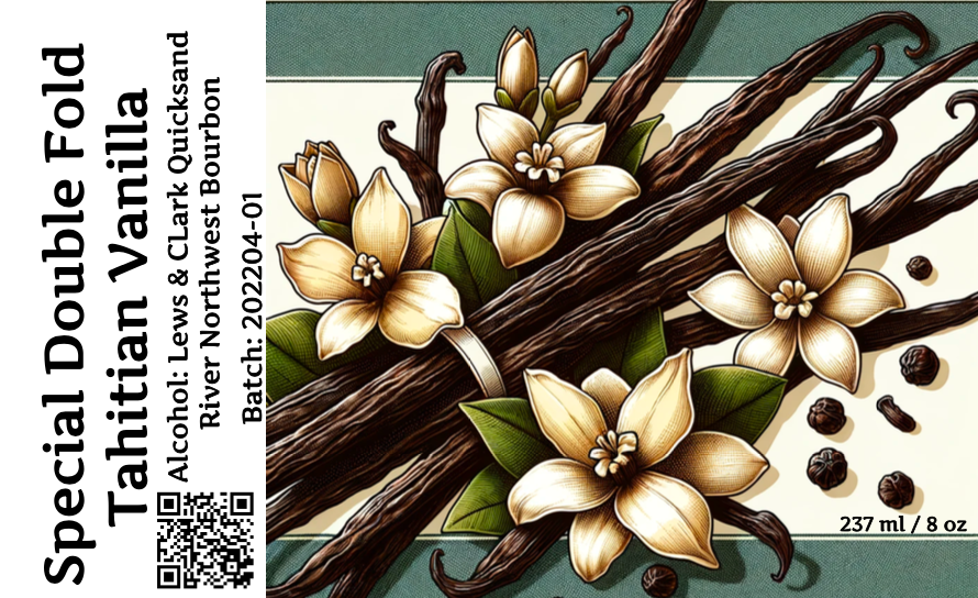 Special Edition Organic Double Tahitian Vanilla Extract (2X; Aged 21 months)