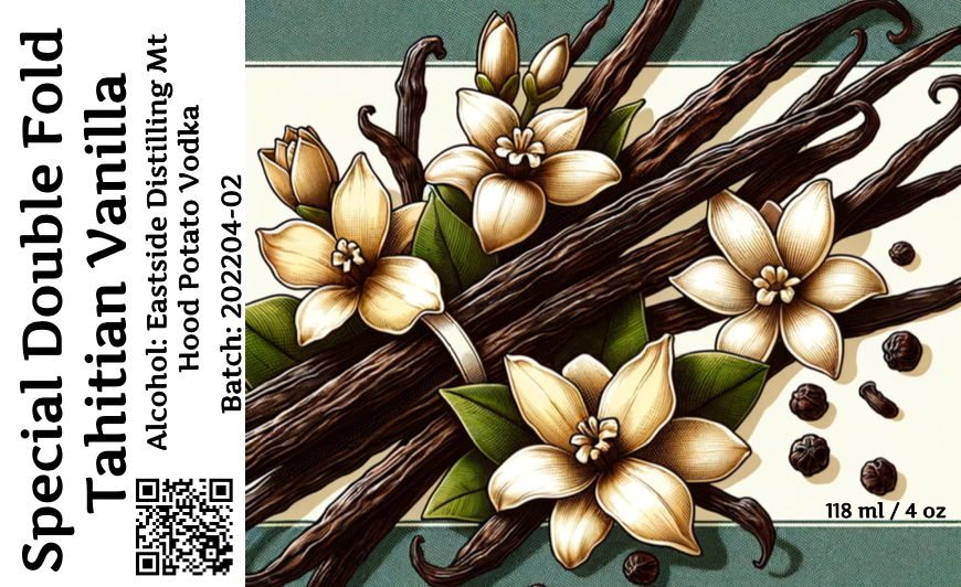 Special Edition Organic Double Tahitian Vanilla Extract (2X; Aged 21 months)