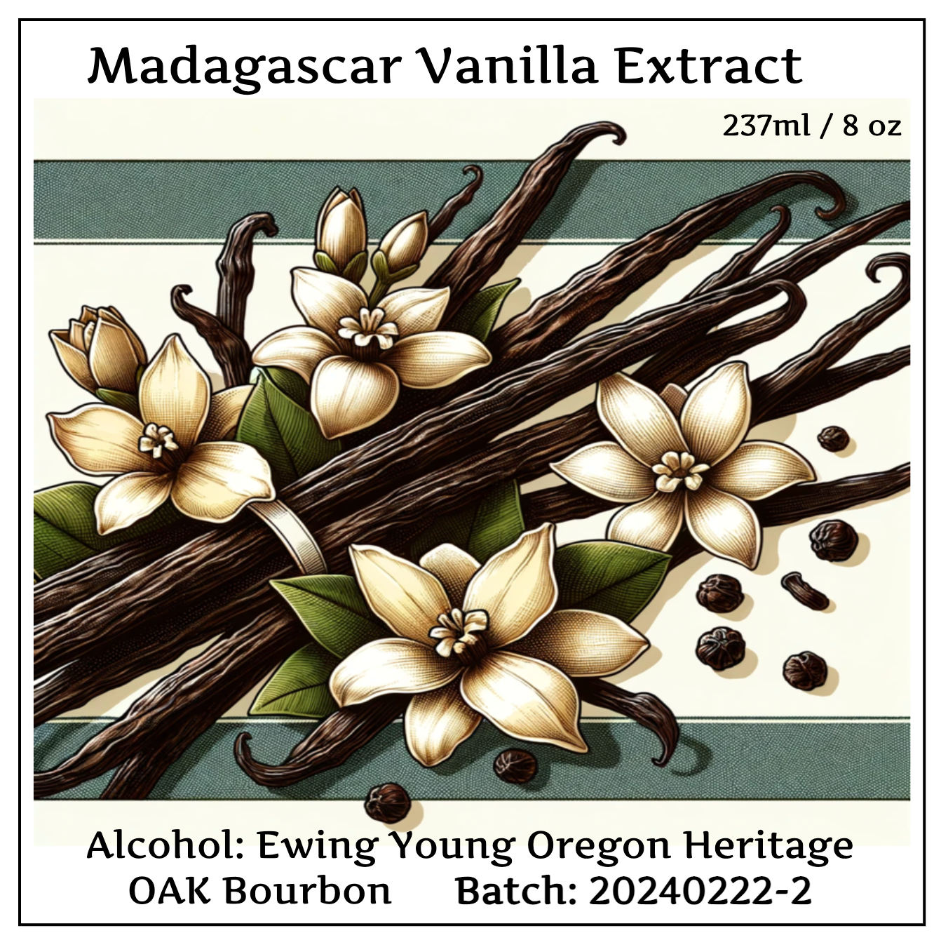 Madagascar Vanilla Extract (1X)