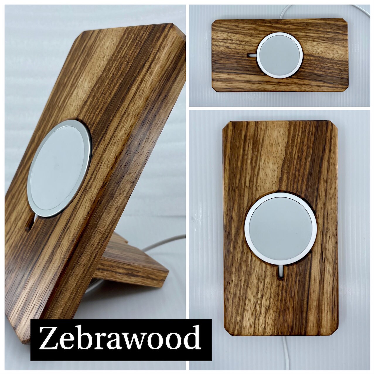 iPhone/Max/Pro/ProMax MagSafe Hardwood Night Stand